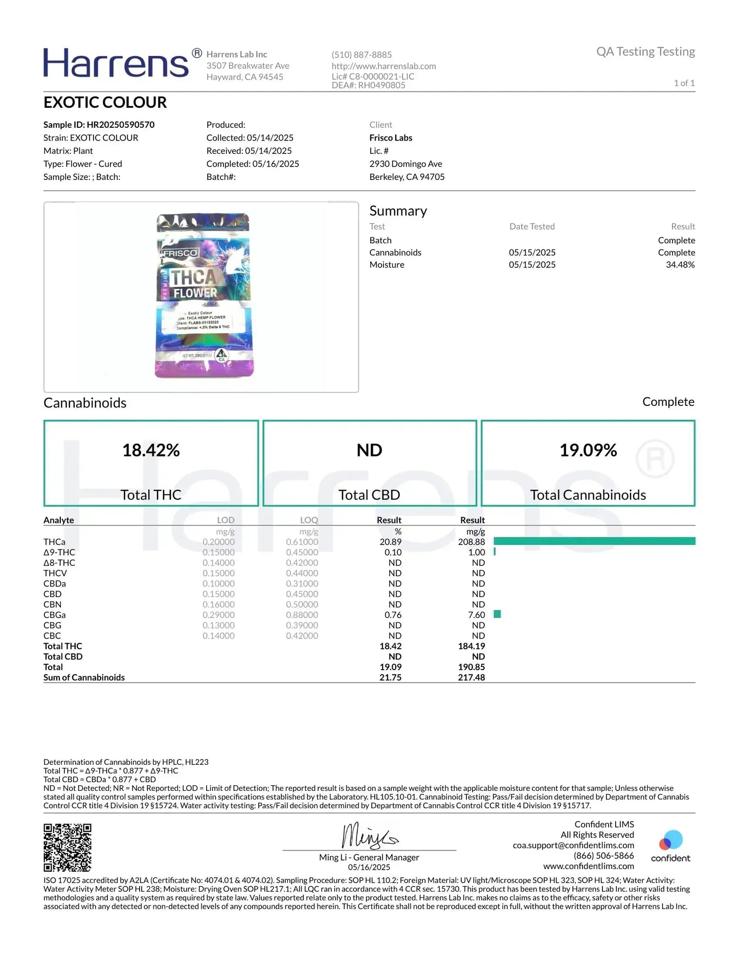 1 Pound Exotic Colour THCA FL Fulfillment Center