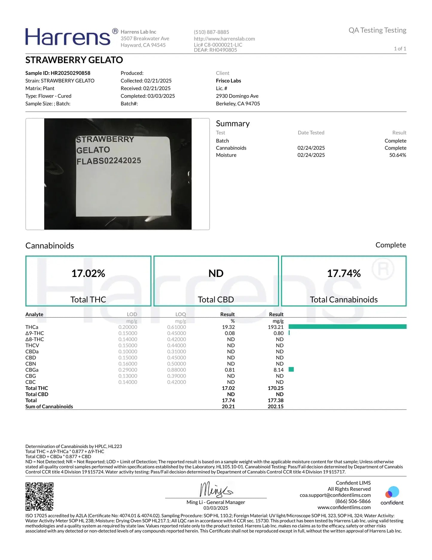 1 Pound of Strawberry Gelato THCA (Smalls) FL Fulfillment Center
