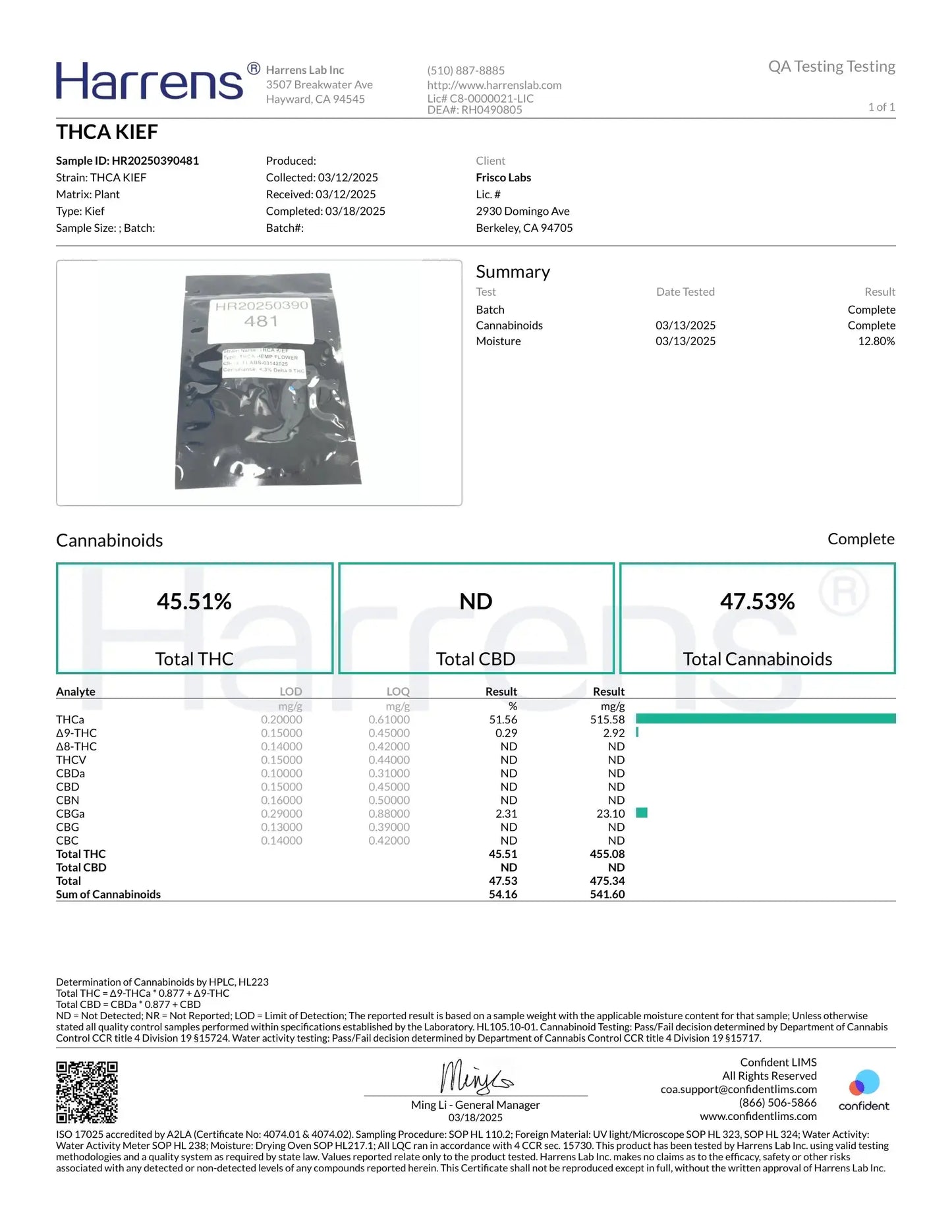 1/2 OZ - THCA Kief FL Fulfillment Center