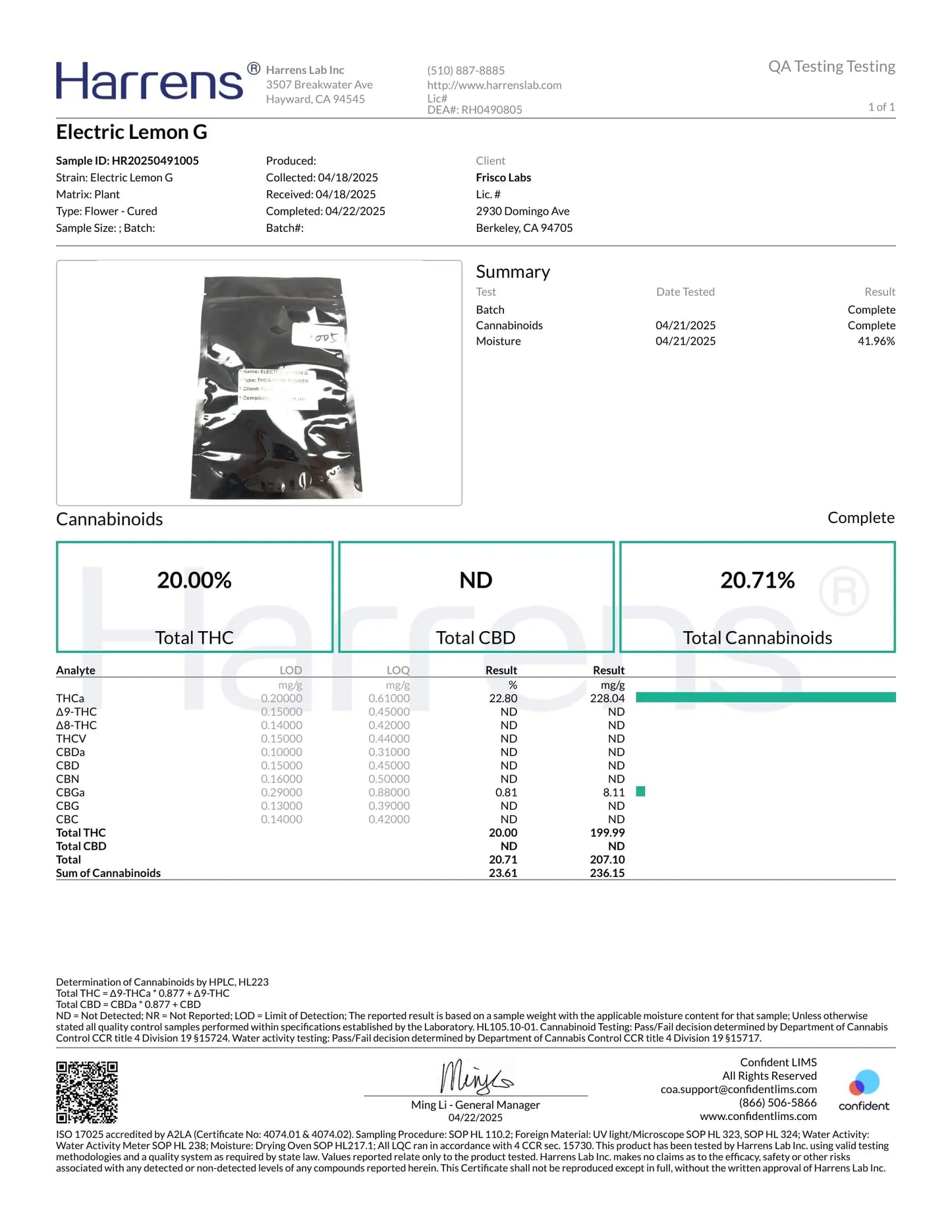 1 Pound of Electric Lemon G THCA FL Fulfillment Center