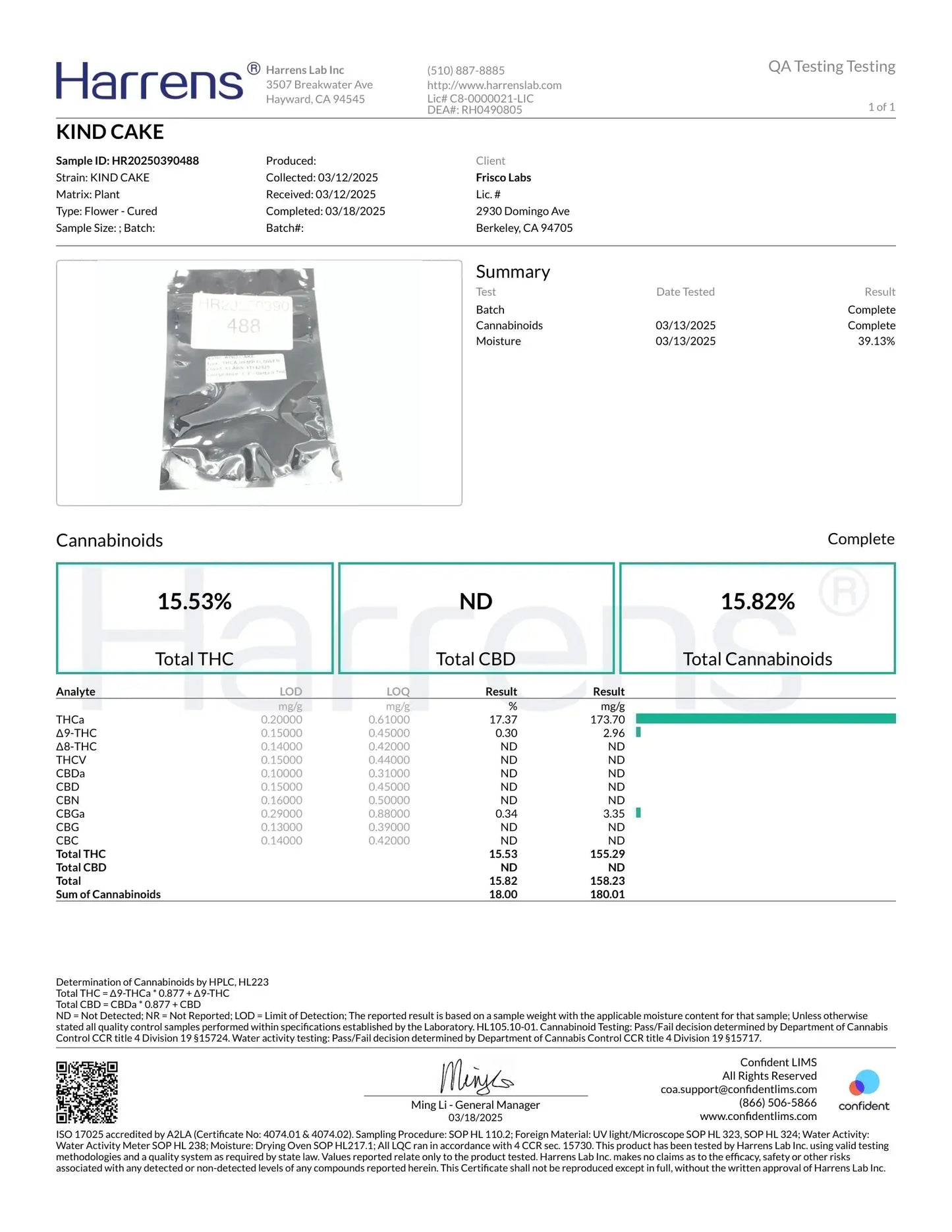 1 Pound of Kind Cake THCA (Smalls) FL Fulfillment Center
