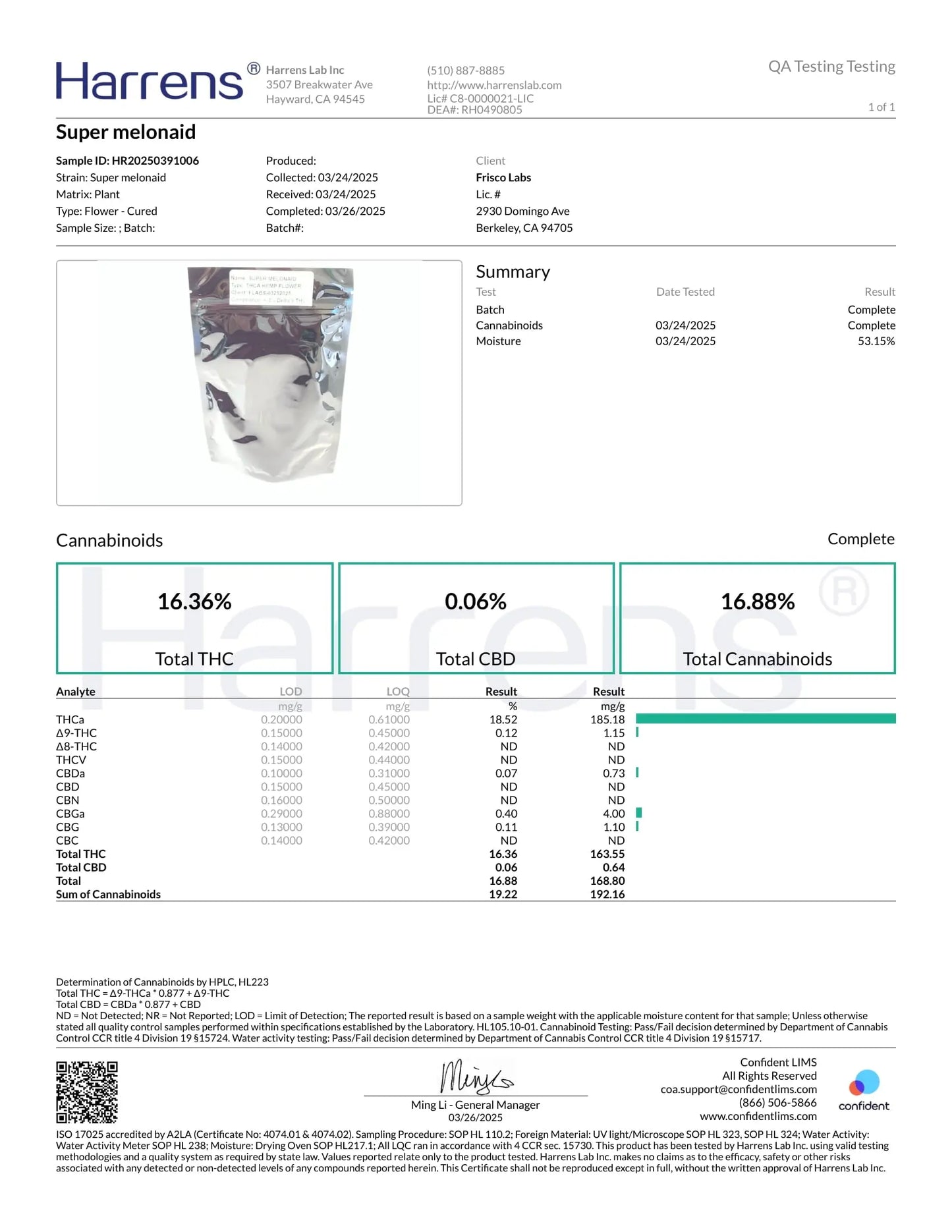 1 Pound of Super Melonaid THCA (Smalls) FL Fulfillment Center