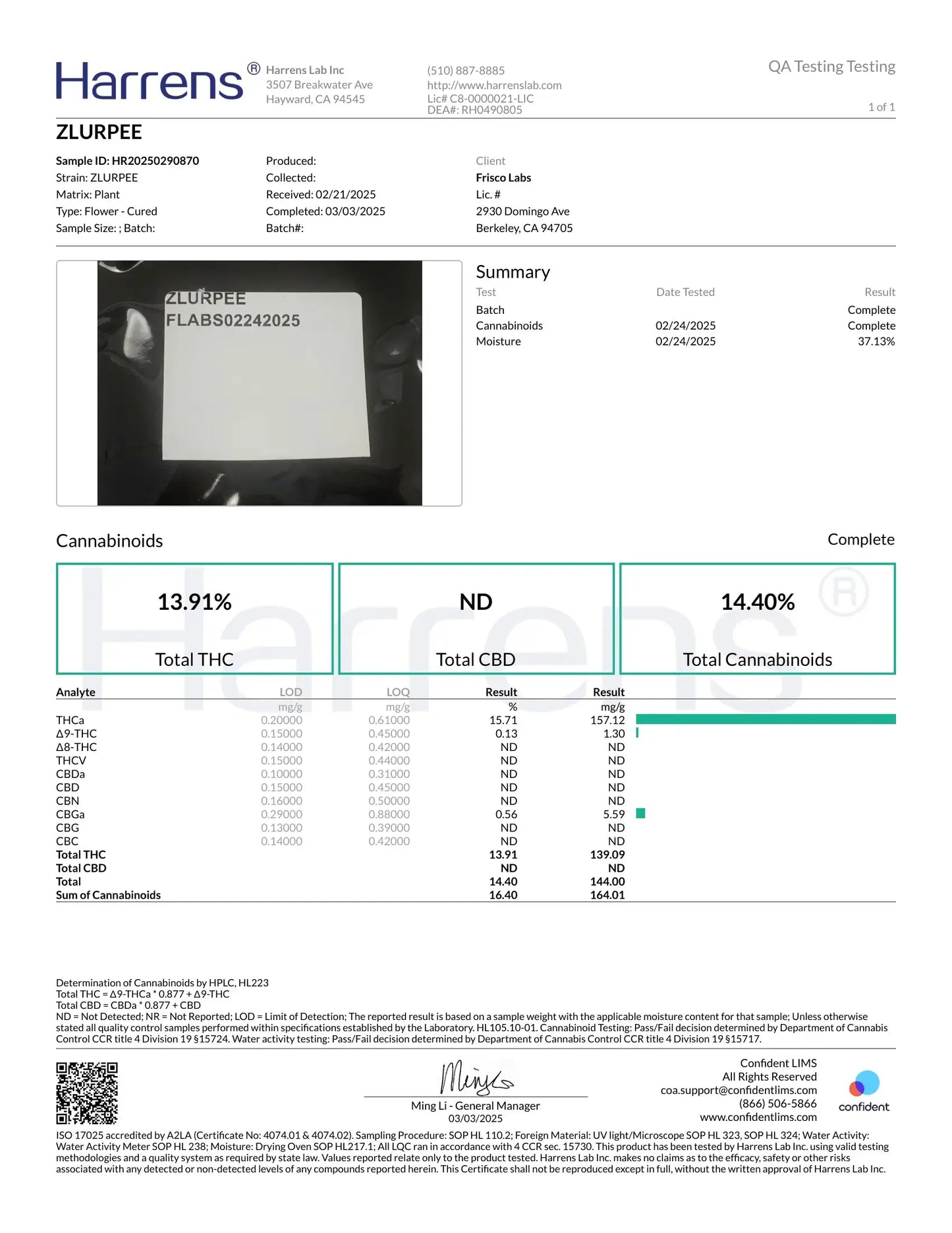 1 Pound of Zlurpee THCA FL Fulfillment Center
