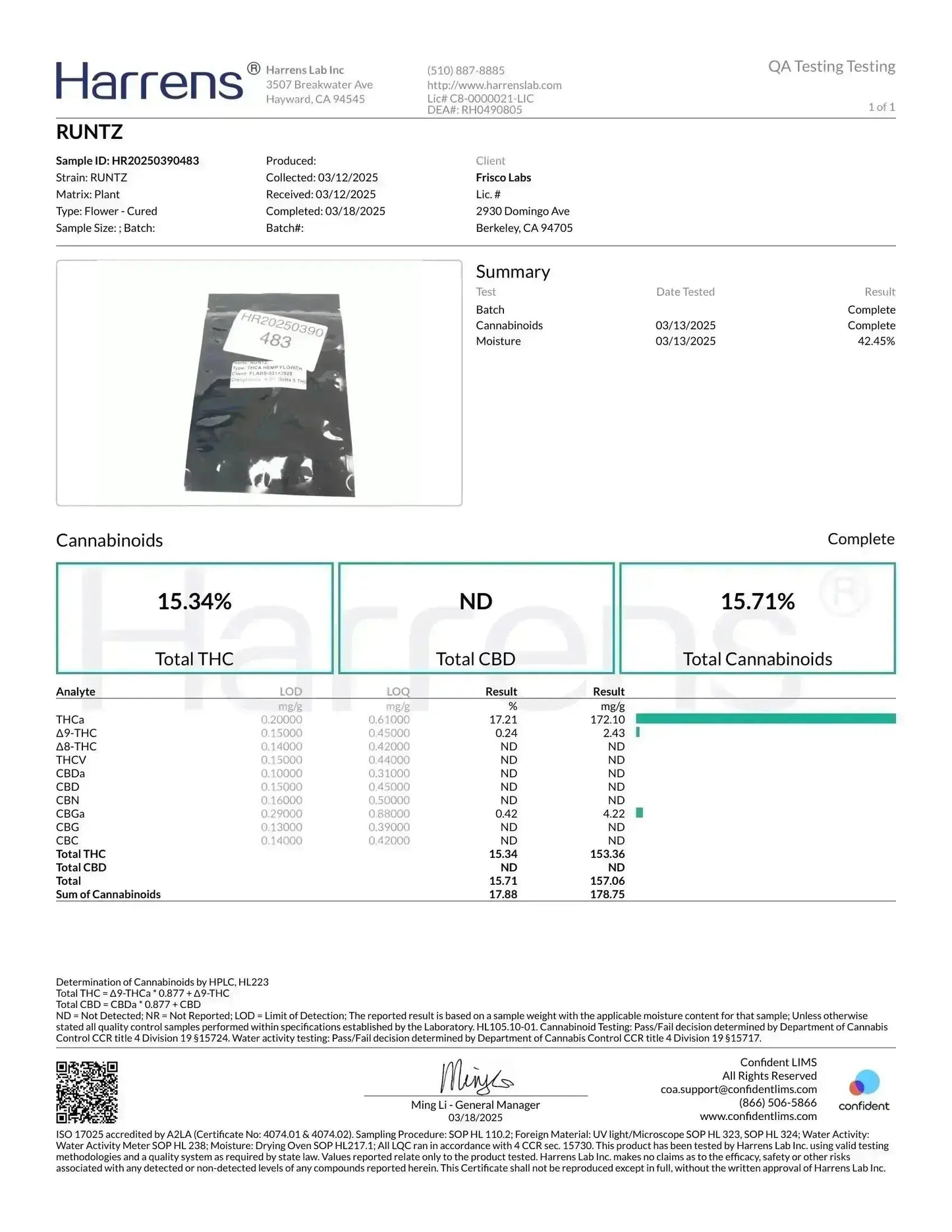 ½ oz AAA White Runtz (Indoor) FL Fulfillment Center