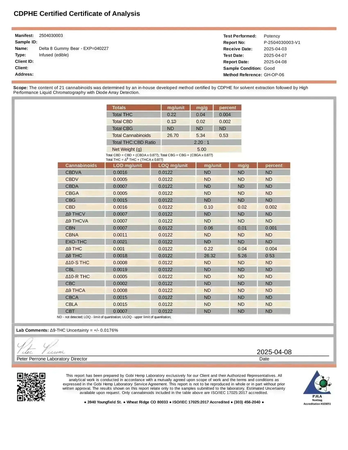 Delta 8 Gummies, Blue Raspberry - 1000mg | 25 Pcs Gummies Frisco Labs