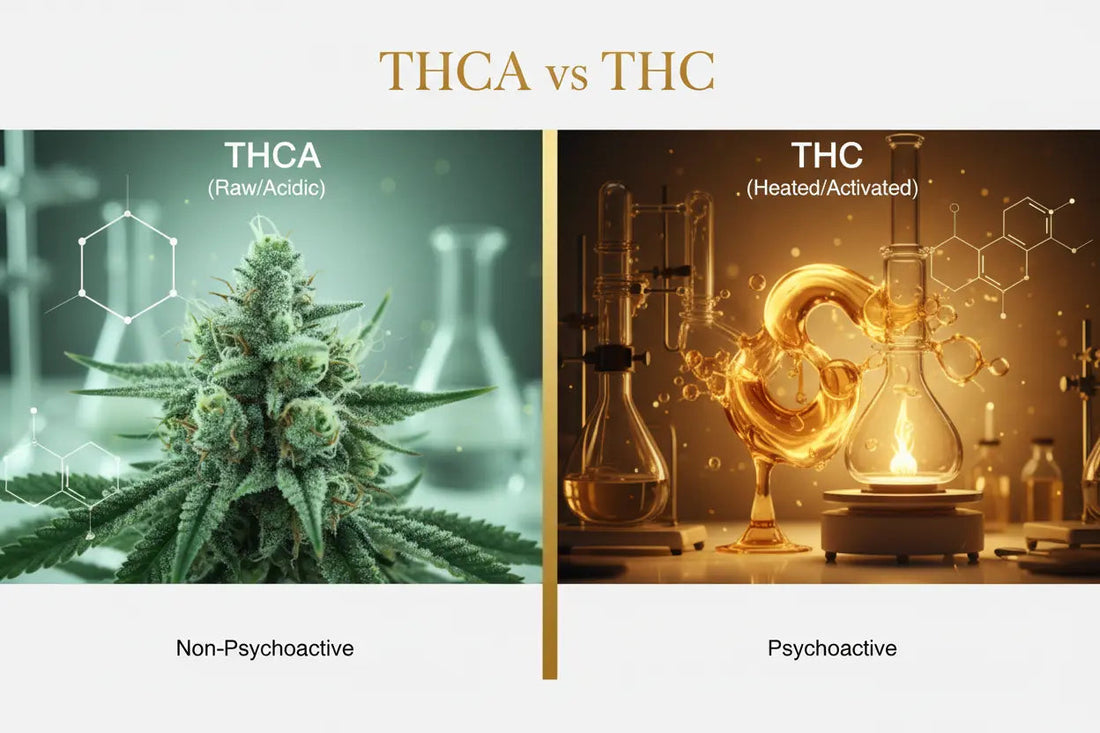 THCA vs THC: What’s the Difference? Effects, Legality & Potency Explained (2026) FriscoLabs.com