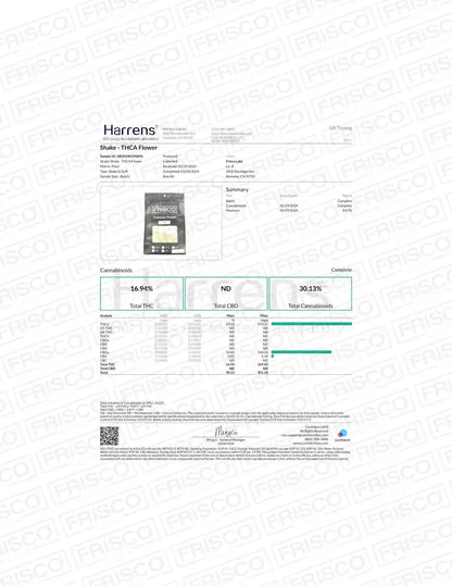 Frisco Labs - High-Quality THCa Shake Frisco Labs