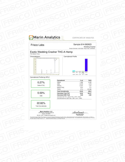 Frisco Labs - Exotic Wedding Crasher THCA Strain 