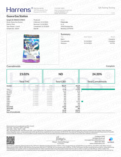 1 Pound -  Guava Gas Station Strain Frisco Labs