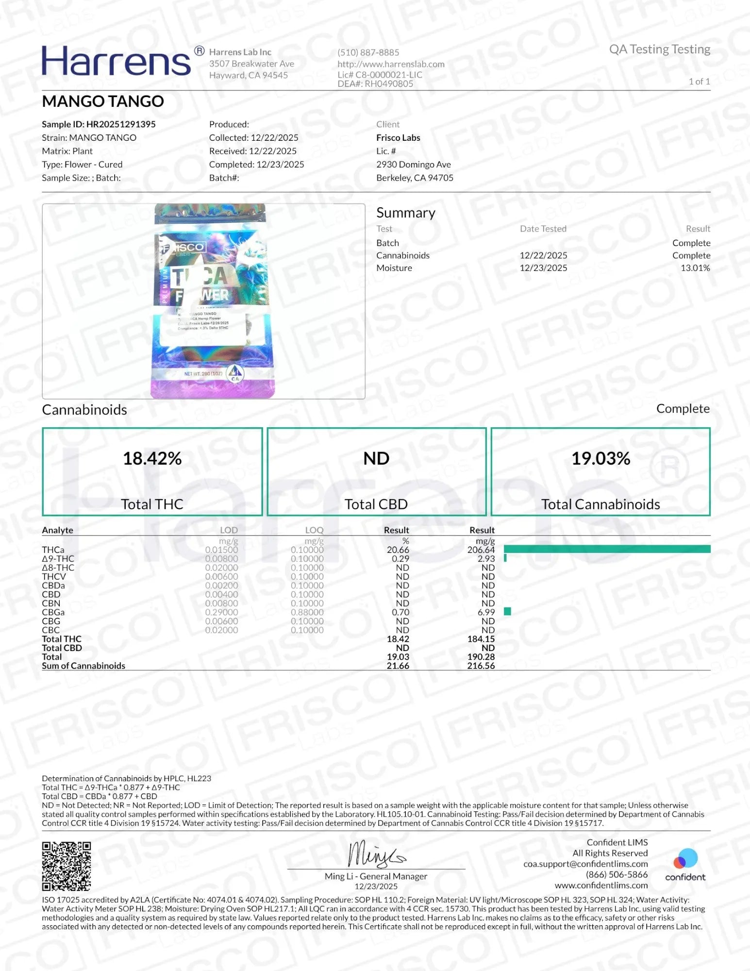 1 Pound - Mango Tango THCA Strain (Smalls-Medium) Frisco Labs