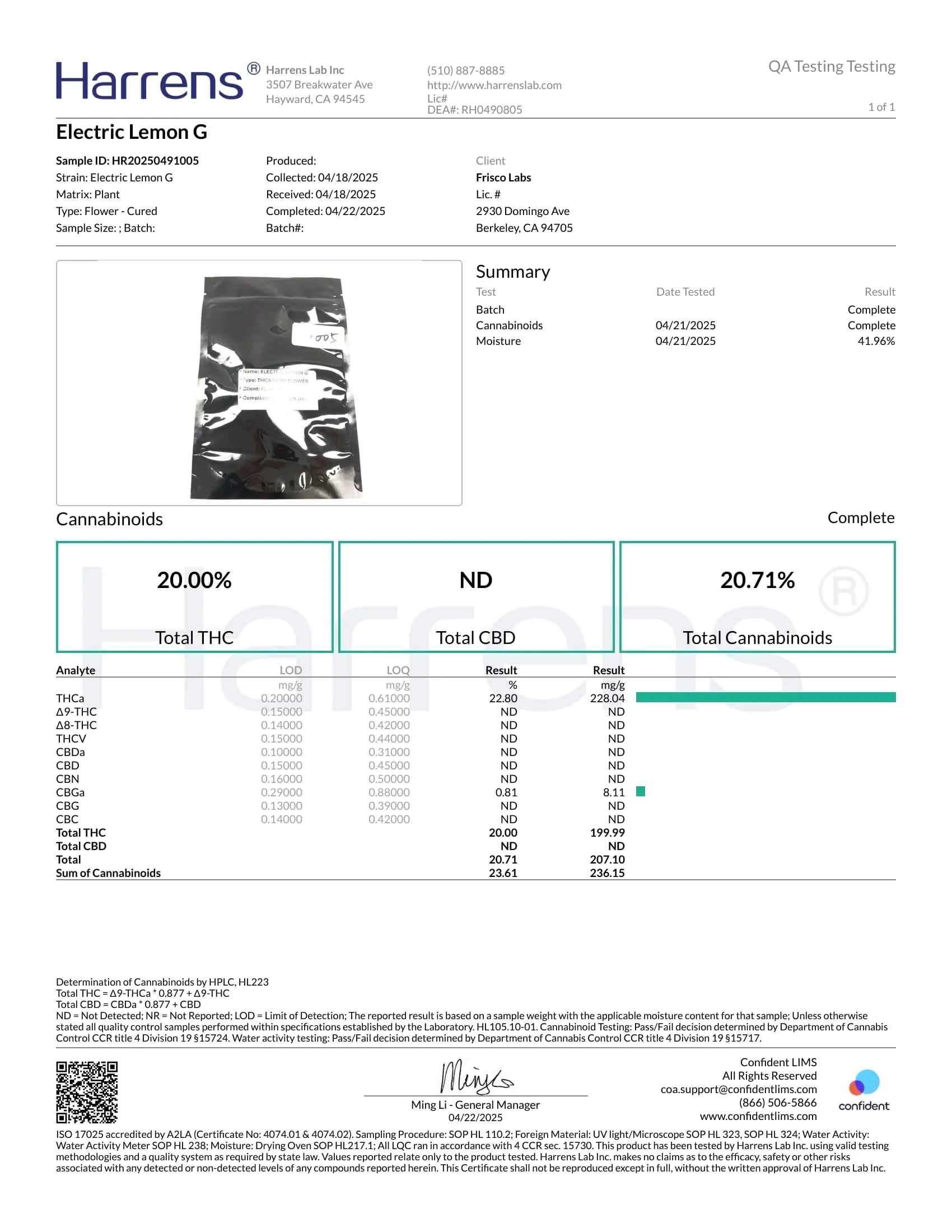 1 Pound of Electric Lemon G THCA FL Fulfillment Center