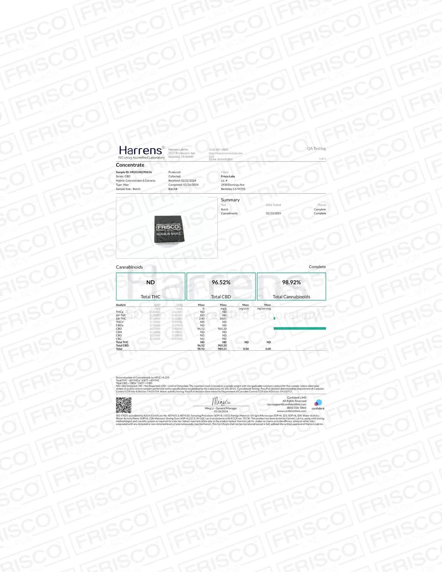 1:1 Sherblato Hybrid Nugrun Sauce 1000 Mg Frisco Labs