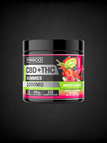 CBD + THC Gummies - 1000mg | 25 Pcs Gummies 