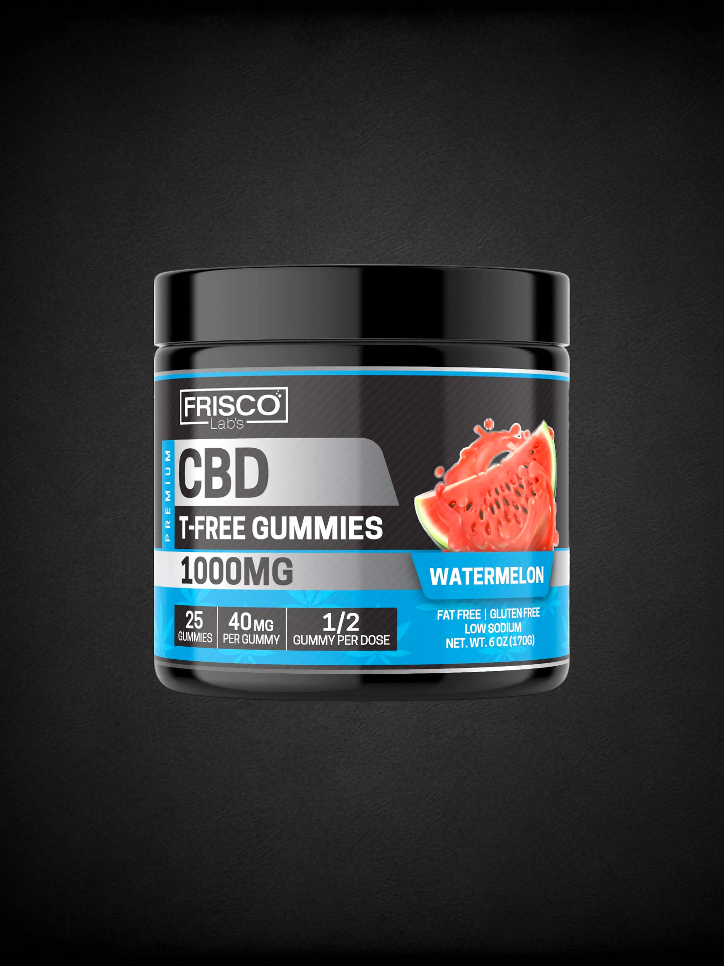 THC Free CBD Gummies - 1000mg | 25 Pcs Gummies 