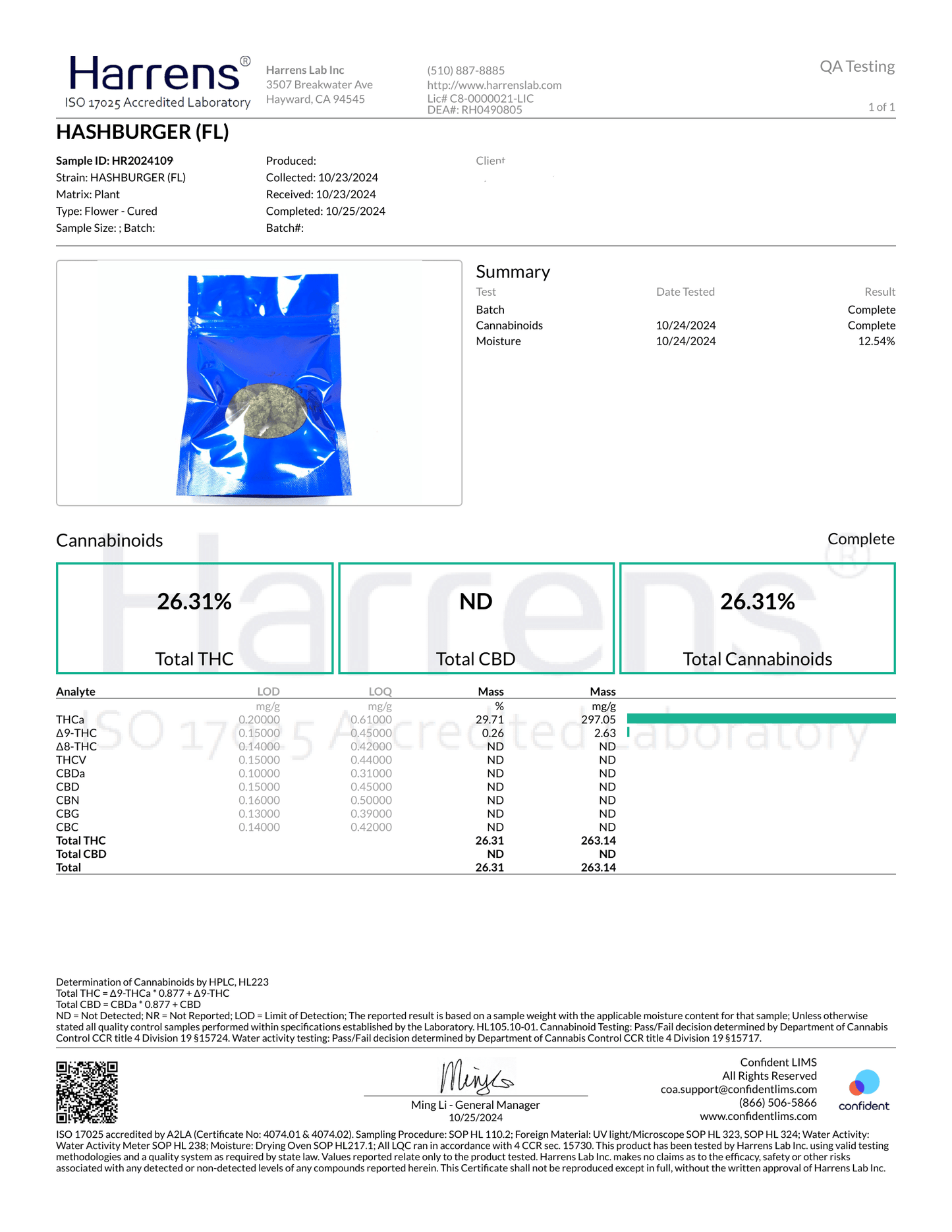 Frisco Labs Exotic Indoor Hash Burger THCA Strain 