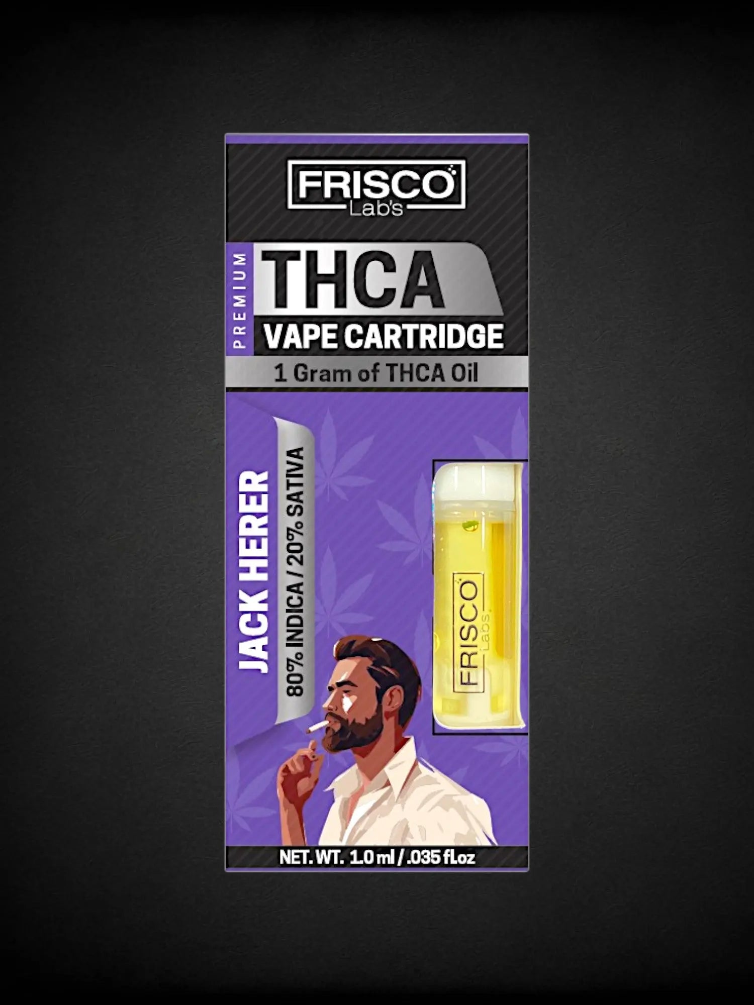 Jack Herer🧍‍♂️😮‍💨THCA Vape Cartridge Frisco Labs