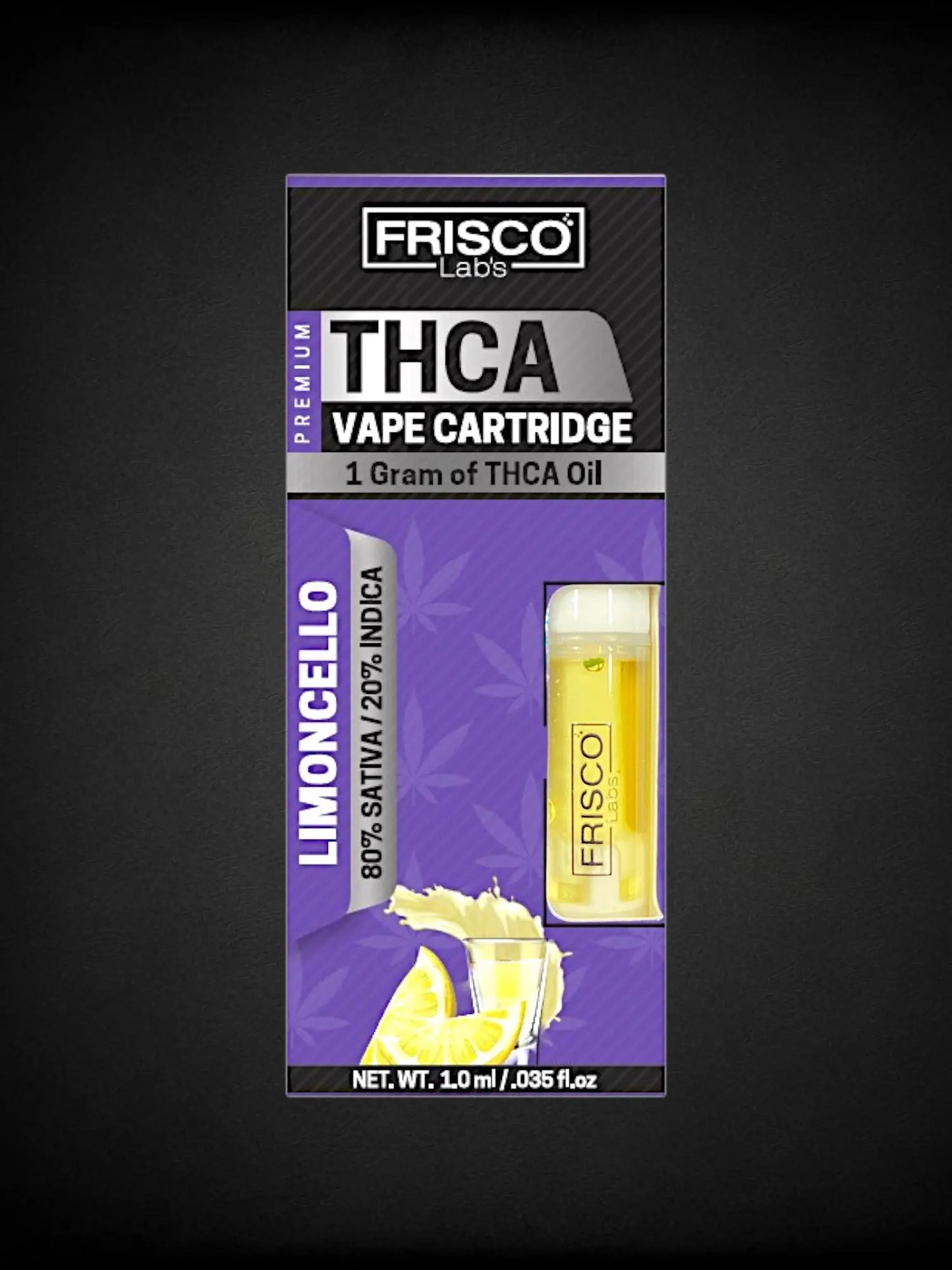 Limoncello 🍋THCA Vape Cartridge Frisco Labs