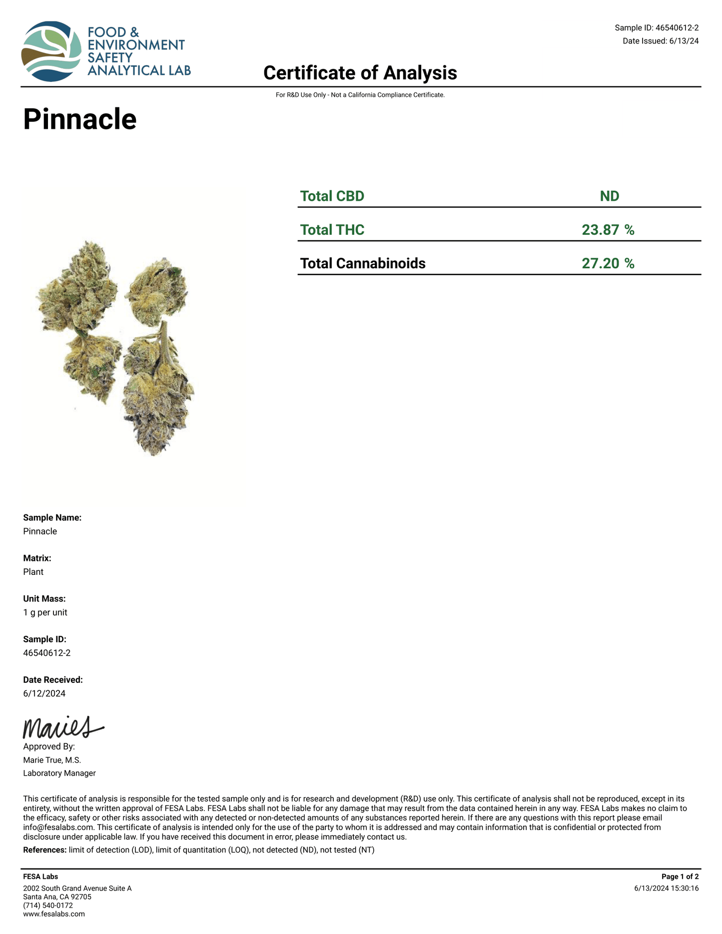 AAA Indoor Exotic - Pinnacle THCA Strain - FL Fulfillment Center