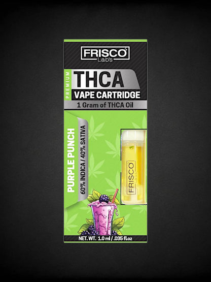 Purple Punch 🍇🥊 THCA Vape Cartridge Frisco Labs