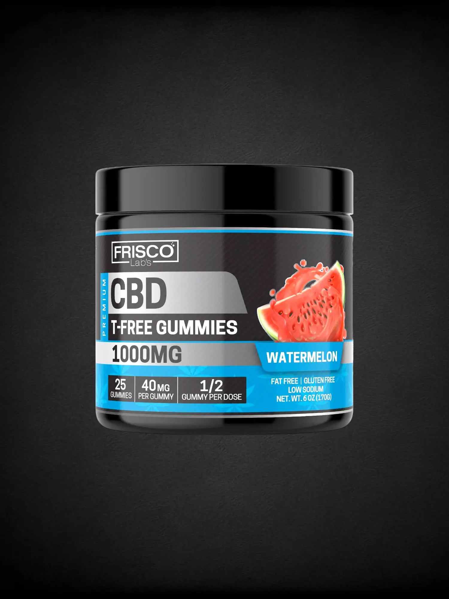 THC Free CBD Gummies - 1000mg | 25 Pcs Gummies 