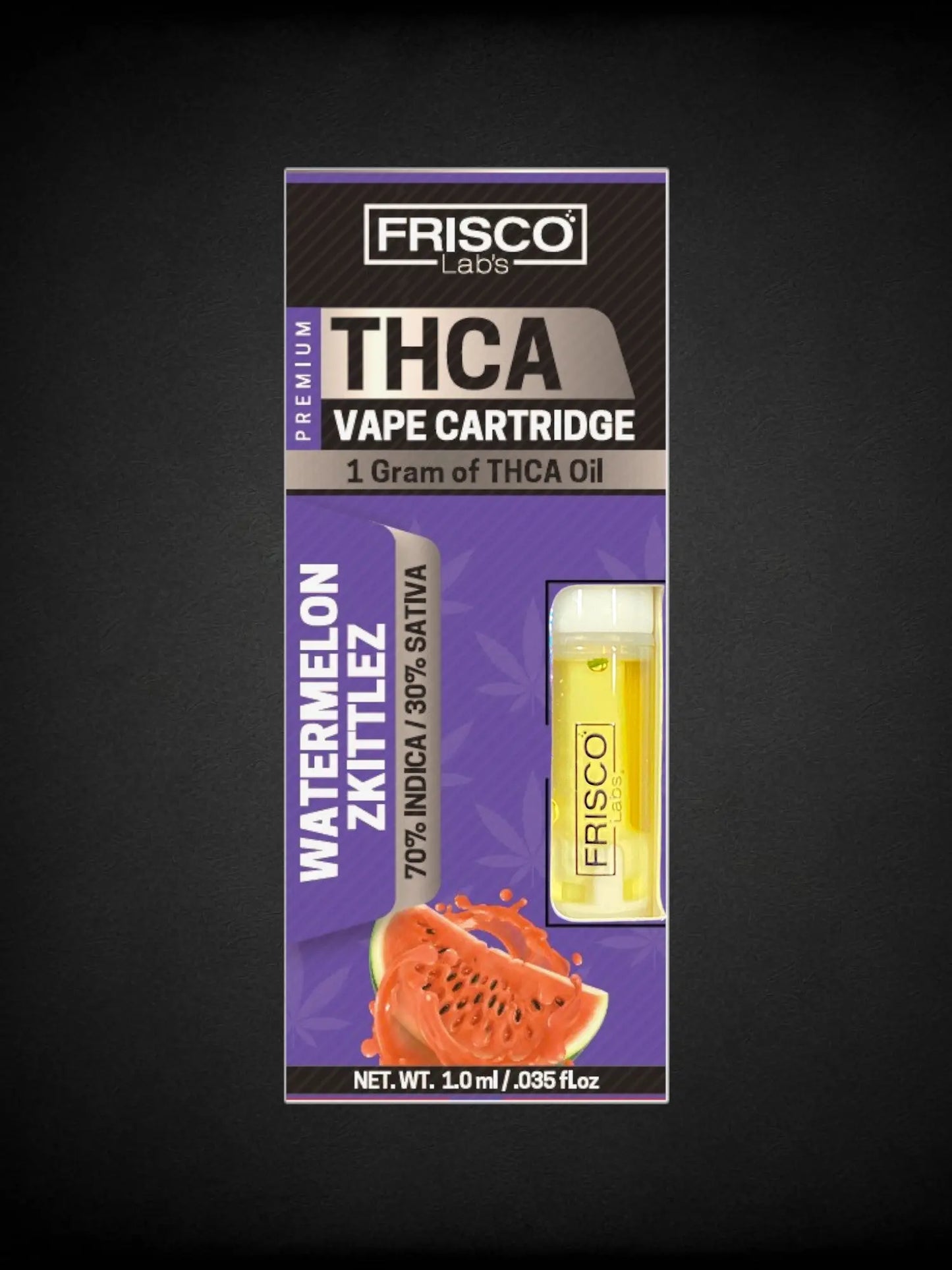 Watermelon Zkittlez 🍉THCA Vape Cartridge Frisco Labs