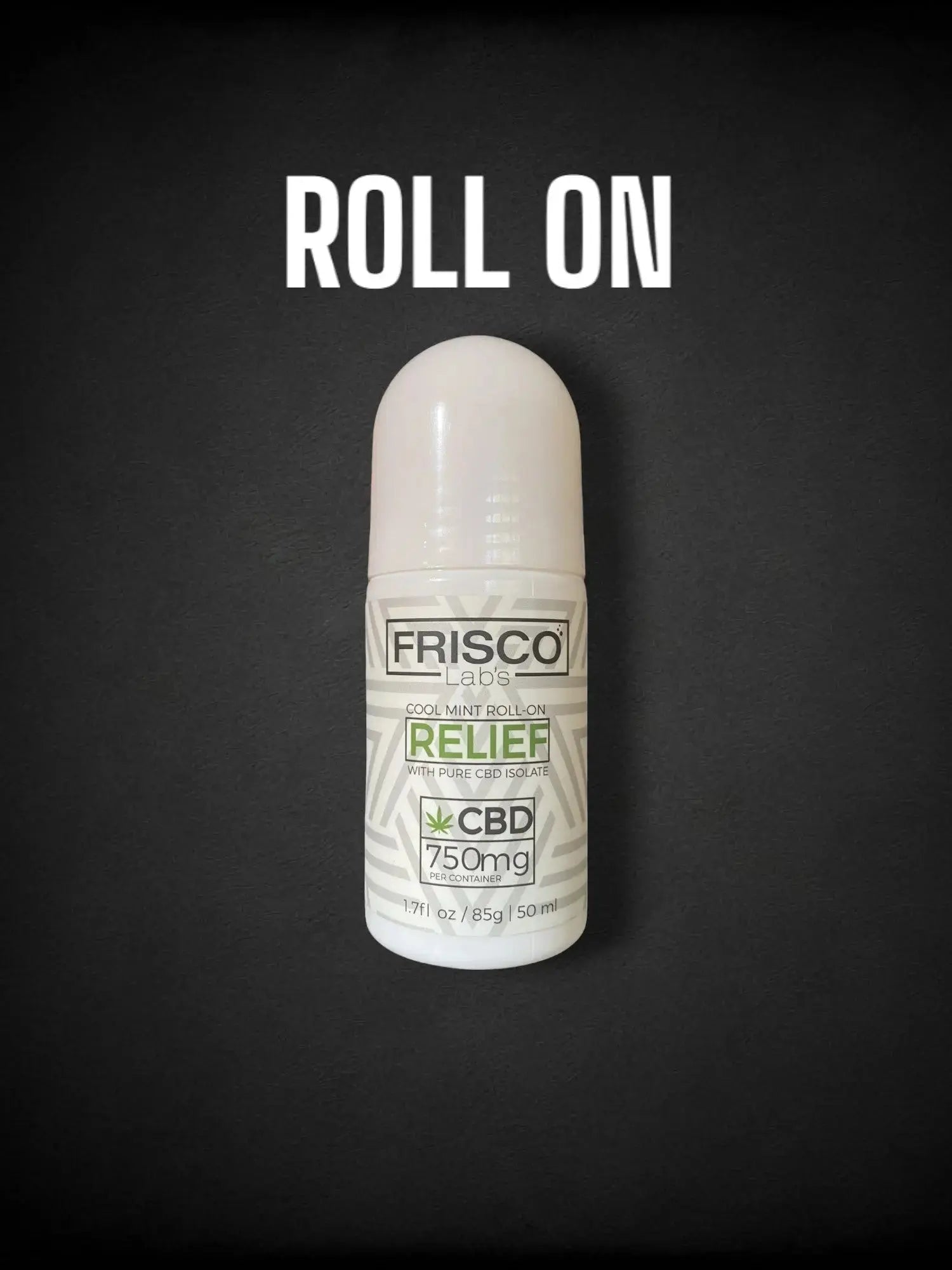 Pain Relief Gel - Cool Mint - 750 Mg CBD - Roll On Bottle - Topical Rub Frisco Labs